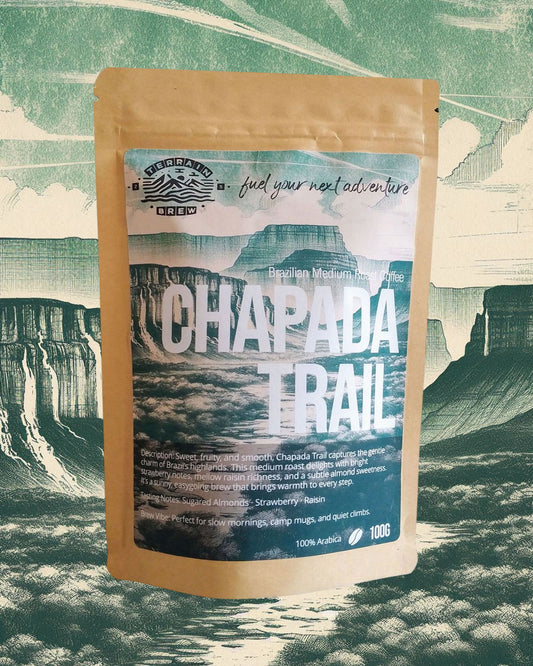 Chapada Trail – Medium Roast Brazilian Beans Smooth. Sweet. Sunlit.