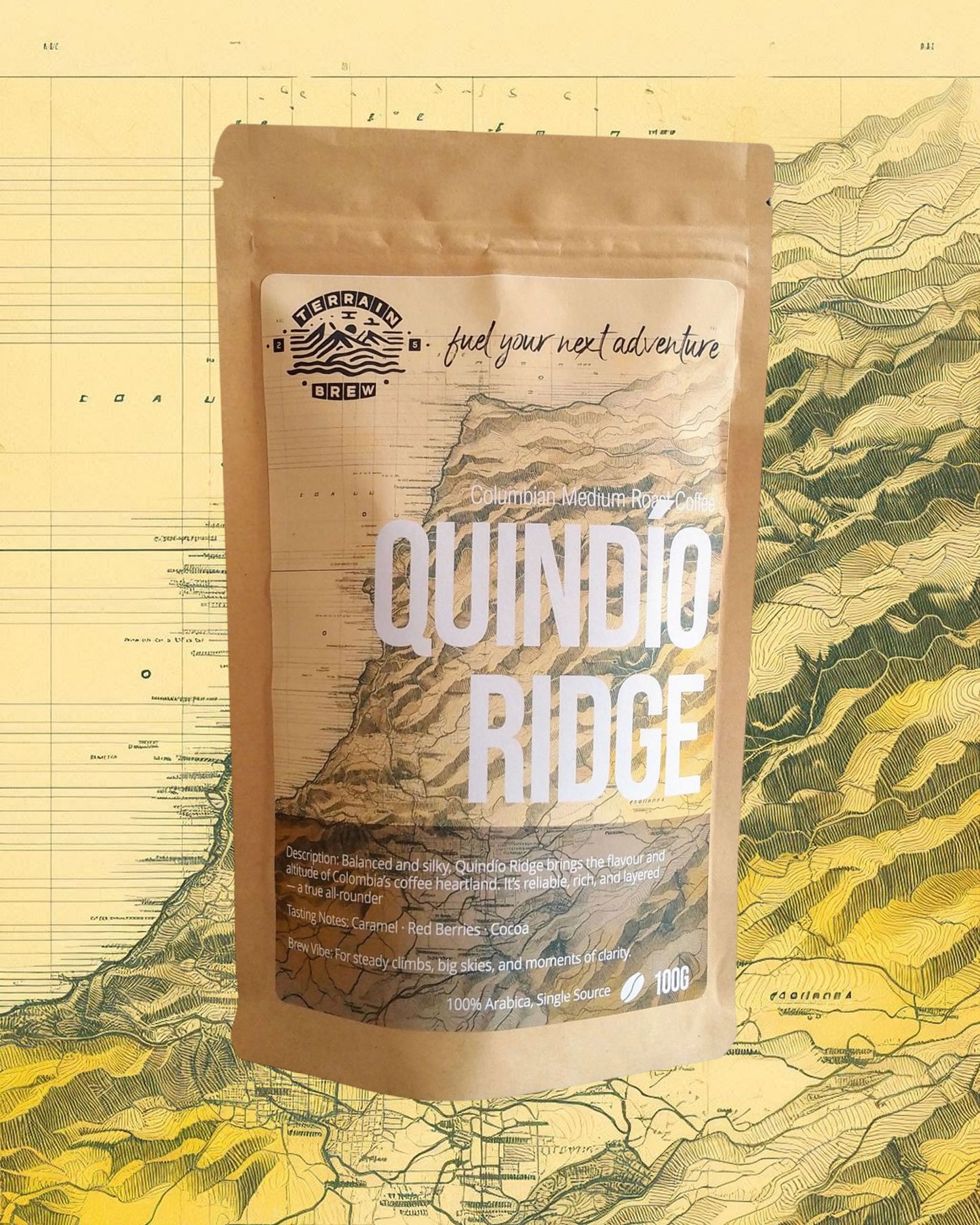 Quindío Ridge – Colombian Medium-Light Roast Juicy. Bright. Effortless.