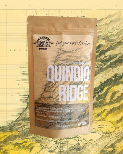 Quindío Ridge – Colombian Medium-Light Roast Juicy. Bright. Effortless.