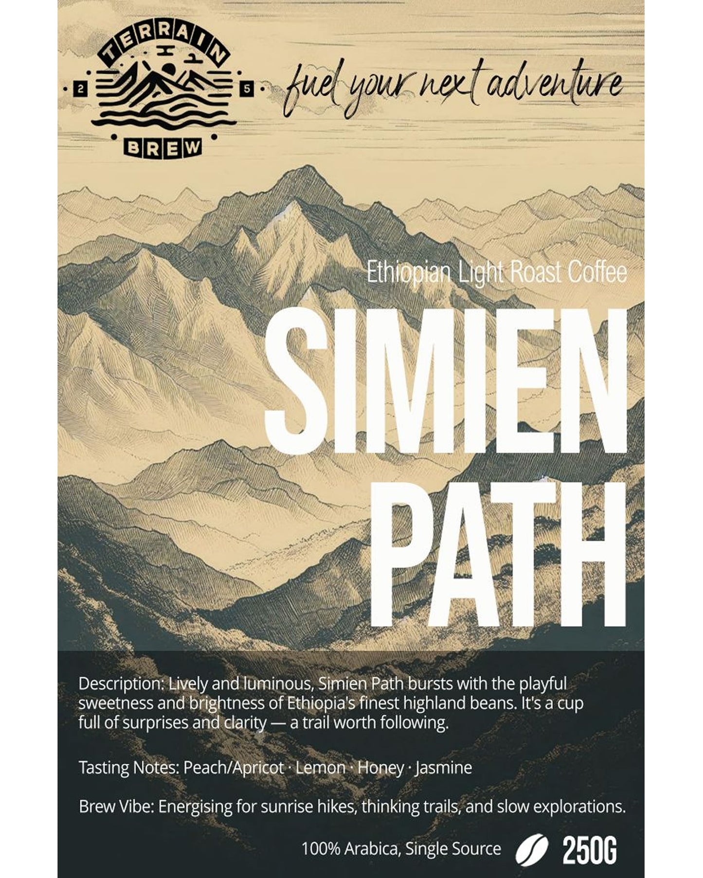 Simien Path – Light Roast Ethiopian Beans Bright. Unique. Trailblazing.